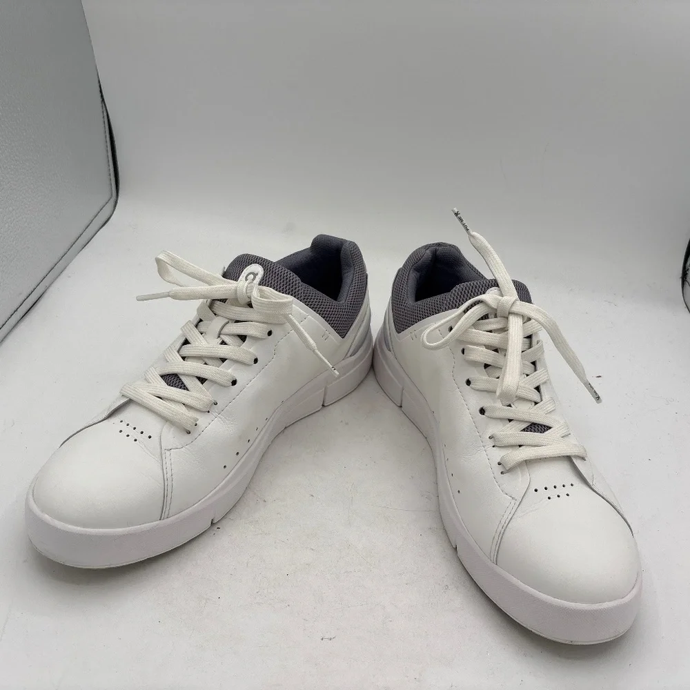 On Cloud The Roger Advantage White Fossil Sneaker 3WD10652763 Women's Size 10 - Picture 5 of 16